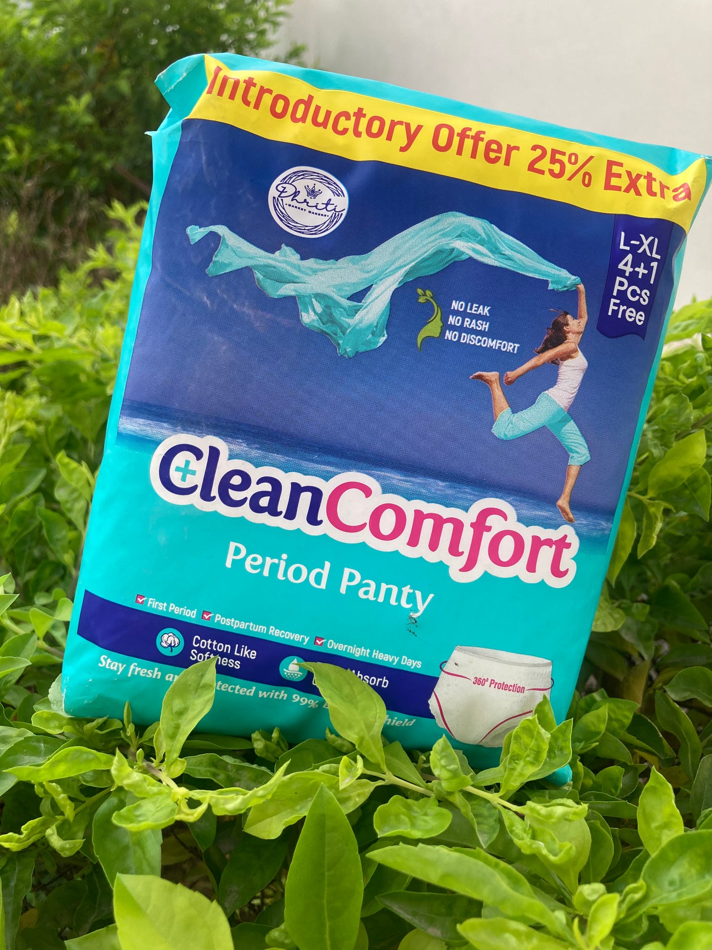 Clean Comfort™ Period Panty (Pack of 5 | 12 Hours Leak Protection | Cotton Soft & Rash-Free)
