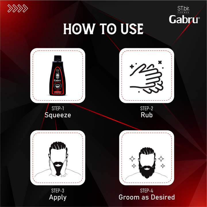 Gabru™ Beard Fixer Lotion – Strong Hold Beard Setter | Tames & Styles Beard Instantly | 200ml