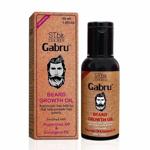 Gabru Beard Oil for Men | Shine + Growth | Peppermint & Eucalyptus Infused – AVAILABLE IN 50ml & 100ml
