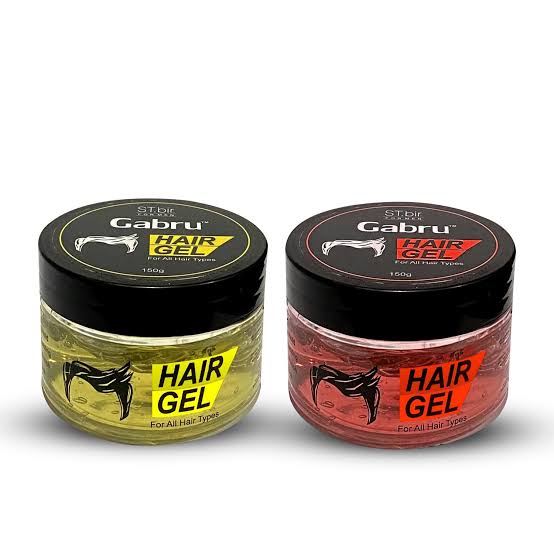 Gabru Hair Gel for Men | Strong Hold & Shine | For All Hair Types | 150g