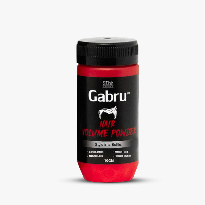 Gabru Hair Volume Powder for Men | Instant Hair Lift & Volume | Strong Hold | No Oil, No Residue | 10g