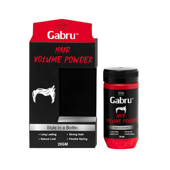 Gabru Hair Volume Powder for Men | Instant Hair Lift & Volume | Strong Hold | No Oil, No Residue | 10g