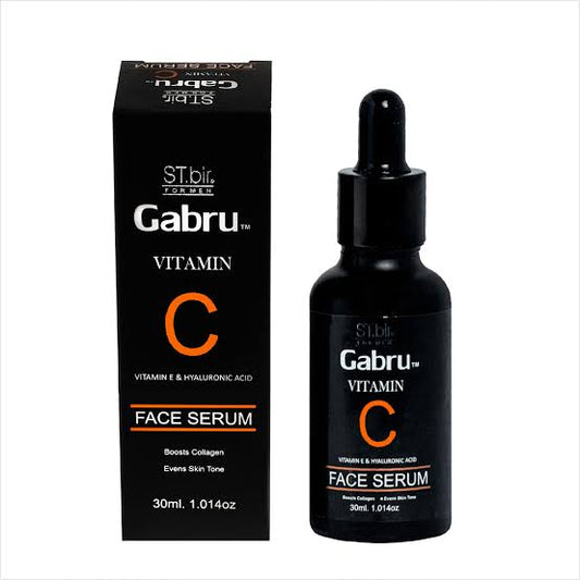 Glow Like a Pro – Gabru Vitamin C Face Serum for Men with Hyaluronic Acid